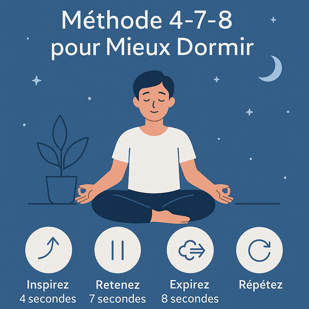 🧘‍♂️ La méthode 4-7-8 : la technique de respiration qui vous endort en moins d’une minute